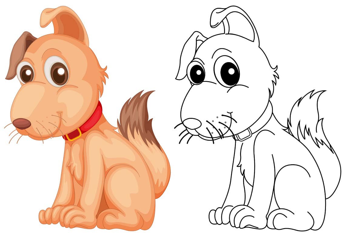 dog drawing