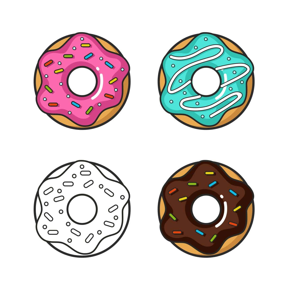 drawing of a Donut